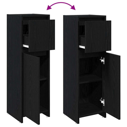 Mobile da Bagno Rovere Nero 30 x 30 x 95 cm | homemem39