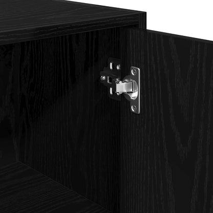 Mobile da Bagno Rovere Nero 30 x 30 x 183,5 cm | homemem39