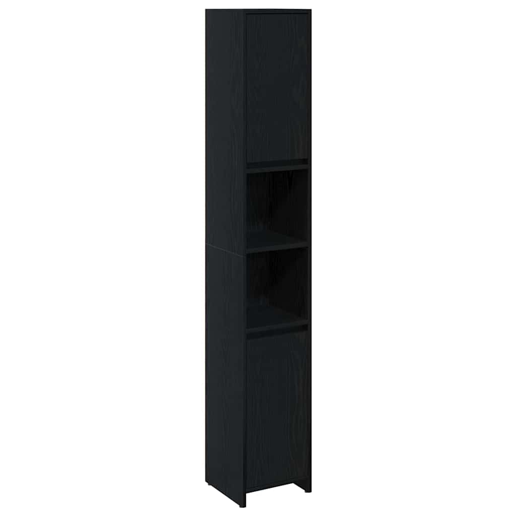 Mobile da Bagno Rovere Nero 30 x 30 x 183,5 cm | homemem39
