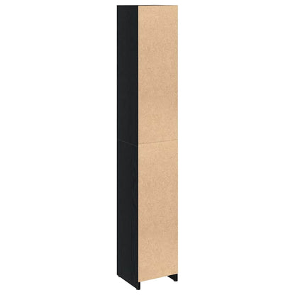 Mobile da Bagno Rovere Nero 30 x 30 x 183,5 cm | homemem39