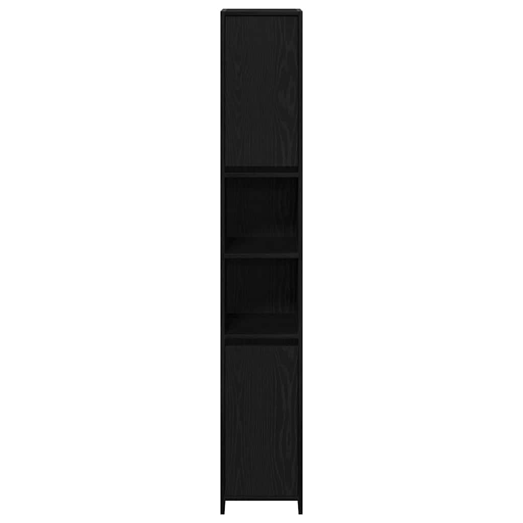 Mobile da Bagno Rovere Nero 30 x 30 x 183,5 cm | homemem39