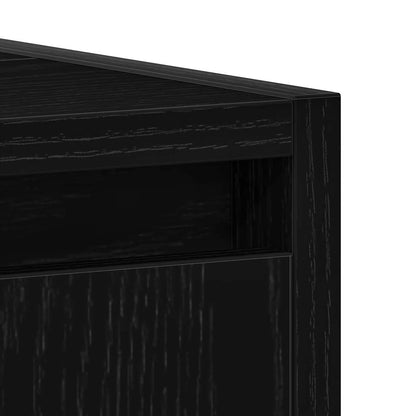 Armadietto Bagno Rovere Nero 60x33x60 cm Legno Ingegnerizzato | homemem39