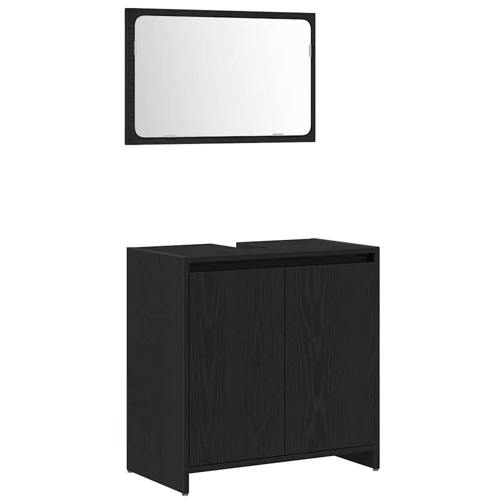 Mobile da Bagno Rovere Nero 60 x 33 x 60 cm | homemem39