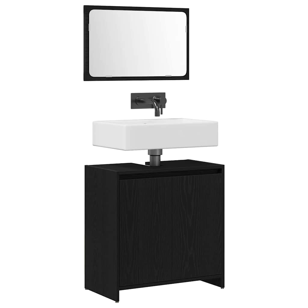 Mobile da Bagno Rovere Nero 60 x 33 x 60 cm | homemem39