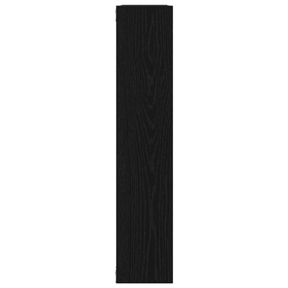Scaffale a Parete Rovere Nero 90x16x78 cm Legno Multistrato | homemem39