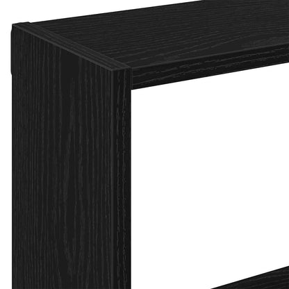 Scaffale a Parete Rovere Nero 90x16x78 cm Legno Multistrato | homemem39