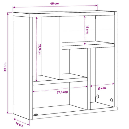 Scaffale a Parete 45x16x45 cm in Truciolato