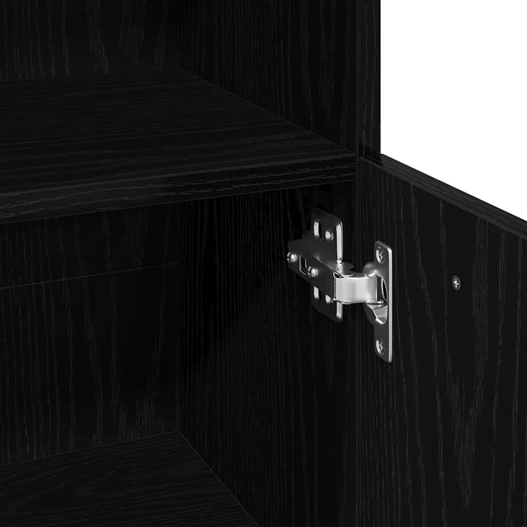 Mobile da Bagno Rovere Nero 30 x 30 x 95 cm | homemem39
