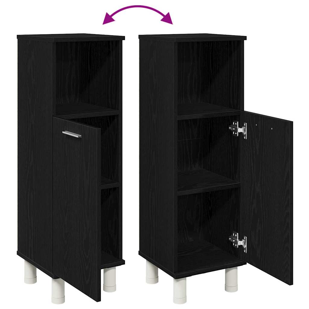 Mobile da Bagno Rovere Nero 30 x 30 x 95 cm | homemem39