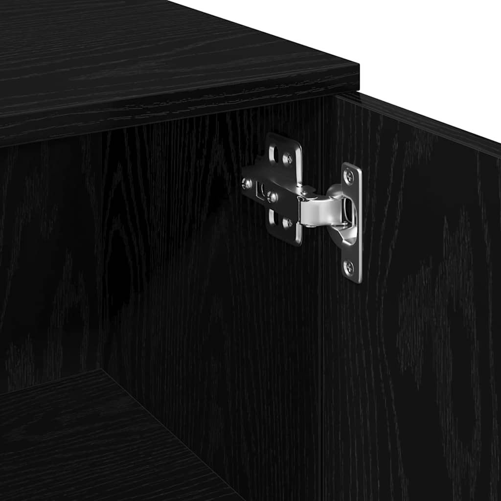 Mobile da Bagno Rovere Nero 30 x 30 x 179 cm | homemem39