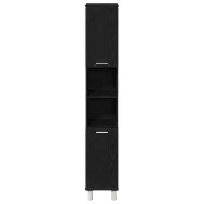 Mobile da Bagno Rovere Nero 30 x 30 x 179 cm | homemem39