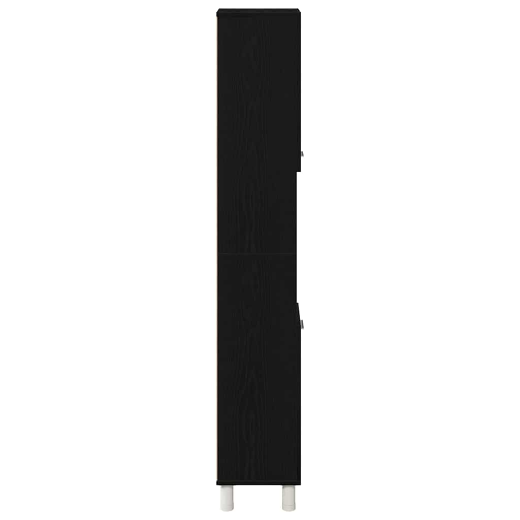 Mobile da Bagno Rovere Nero 30 x 30 x 179 cm | homemem39