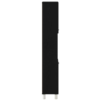 Mobile da Bagno Rovere Nero 30 x 30 x 179 cm | homemem39