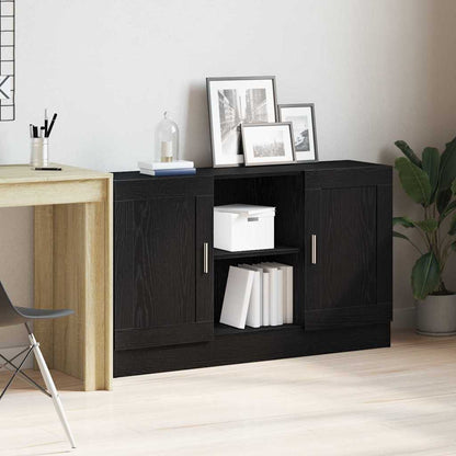Credenza Rovere Nero 120 x 30,5 x 70 cm Legno multistrato