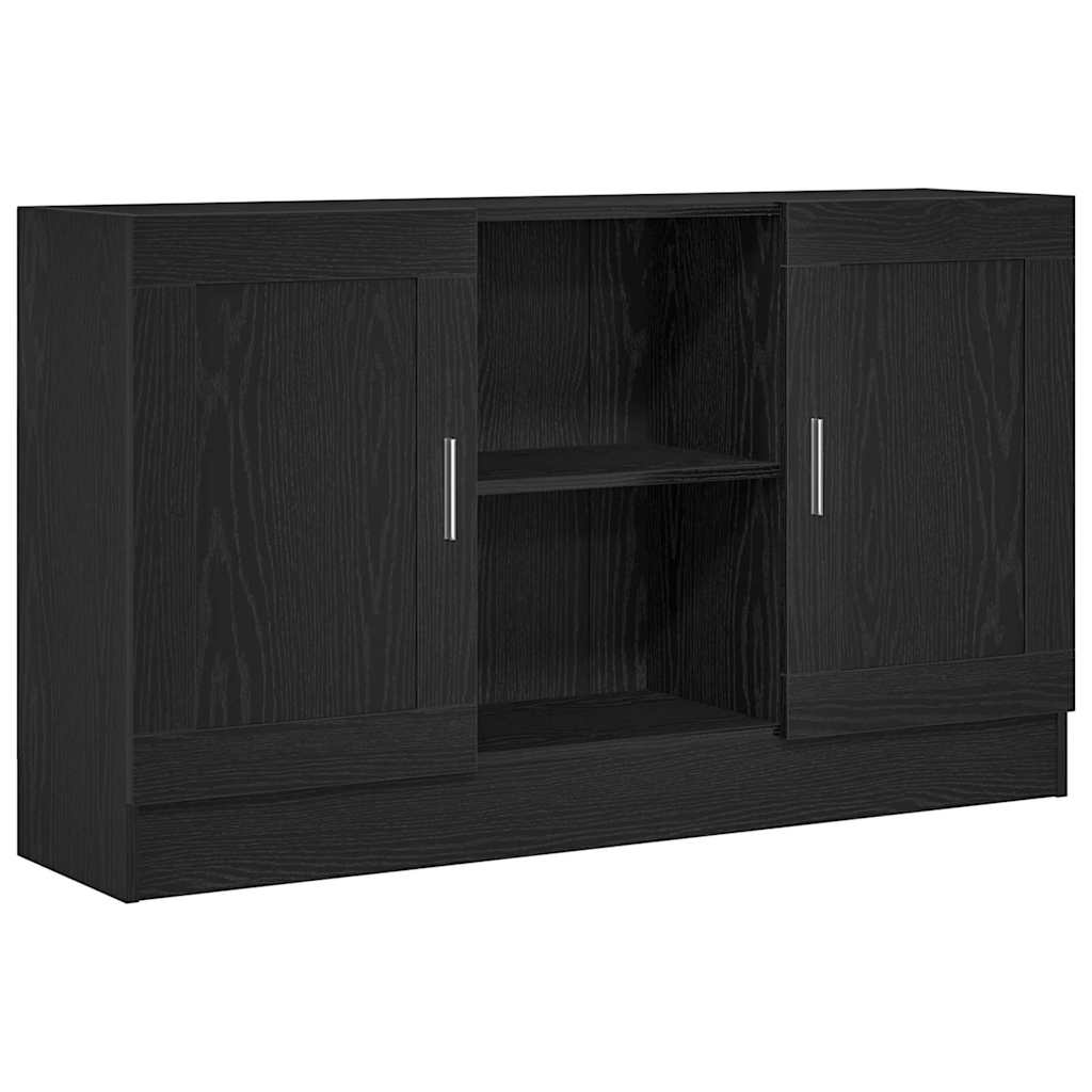 Credenza Rovere Nero 120 x 30,5 x 70 cm Legno multistrato