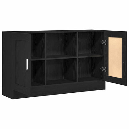 Credenza Rovere Nero 120 x 30,5 x 70 cm Legno multistrato
