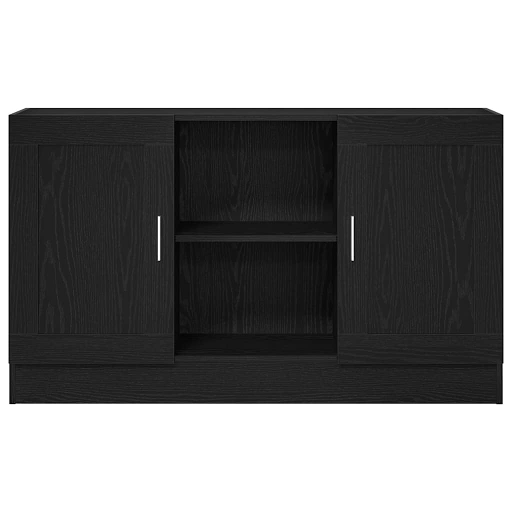 Credenza Rovere Nero 120 x 30,5 x 70 cm Legno multistrato