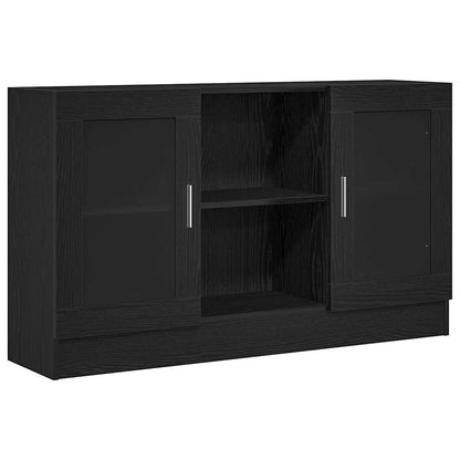 Credenza Rovere Nero 120 x 30,5 x 70 cm Legno multistrato