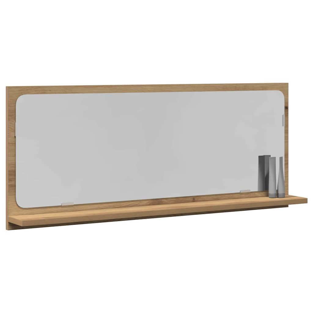 Mensola Specchio rovere artigianale 90 x 10,5 x 37 cm | homemem39