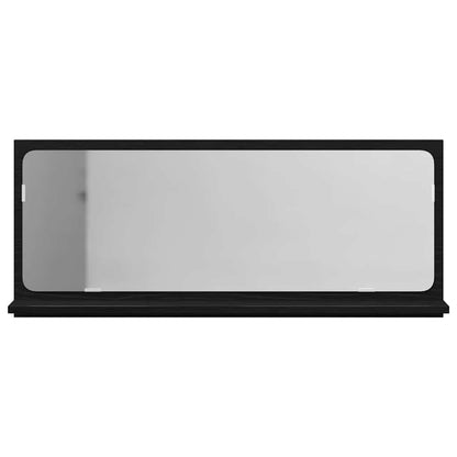 Mensola Specchio Rovere Nero 90 x 10,5 x 37 cm | homemem39
