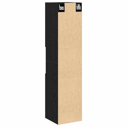 Mobile da Bagno Rovere Nero 30 x 30 x 130 cm | homemem39