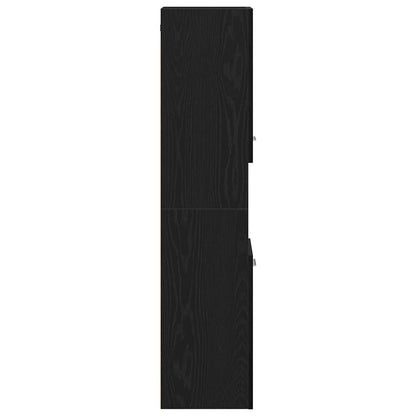 Mobile da Bagno Rovere Nero 30 x 30 x 130 cm | homemem39