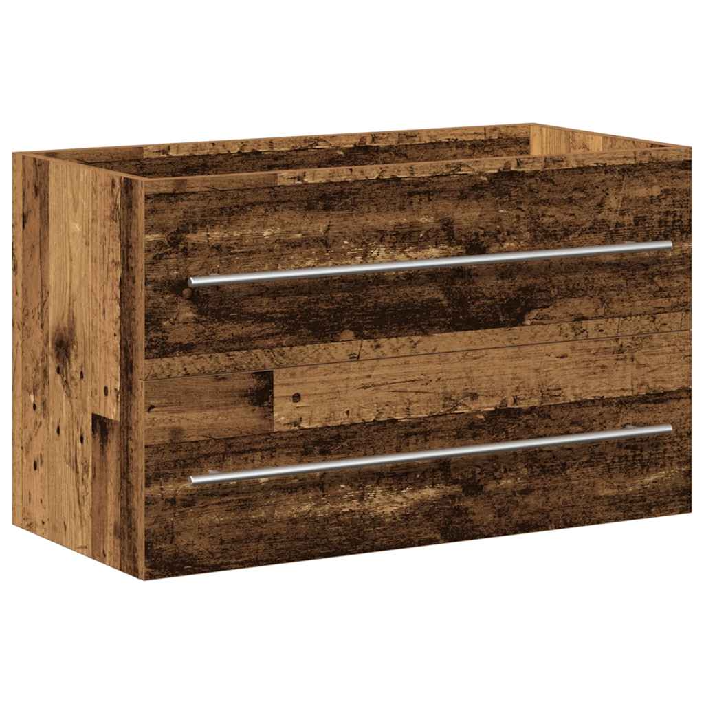 Mobile Lavabo Bagno Legno Antico 80x38,5x48cm Legno Multistrato | homemem39