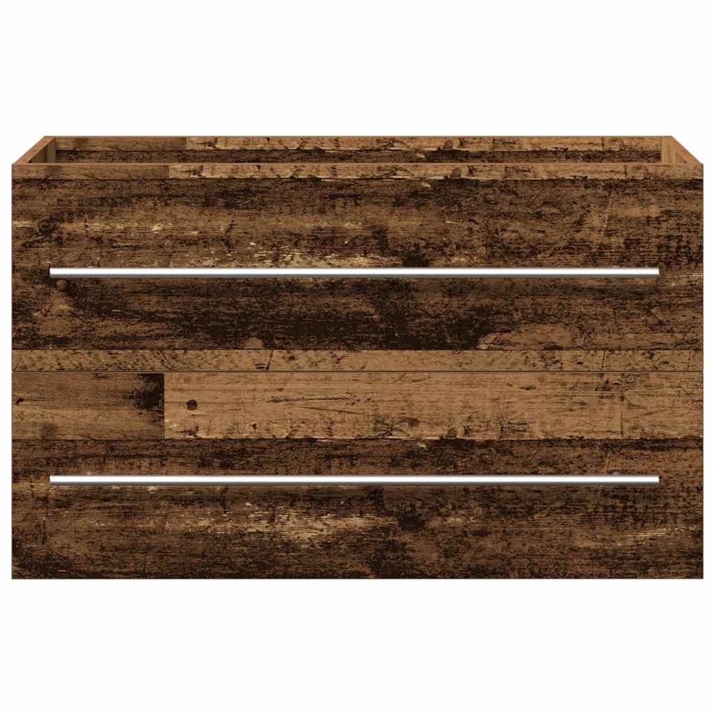 Mobile Lavabo Bagno Legno Antico 80x38,5x48cm Legno Multistrato | homemem39