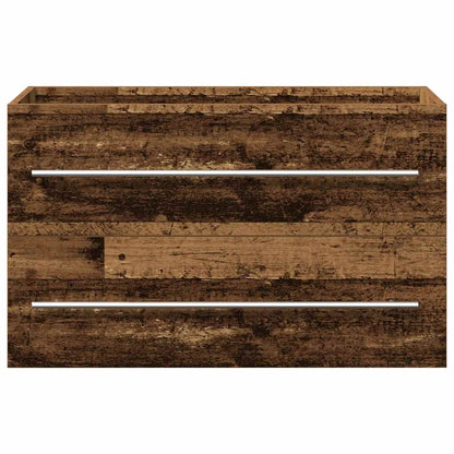 Mobile Lavabo Bagno Legno Antico 80x38,5x48cm Legno Multistrato | homemem39