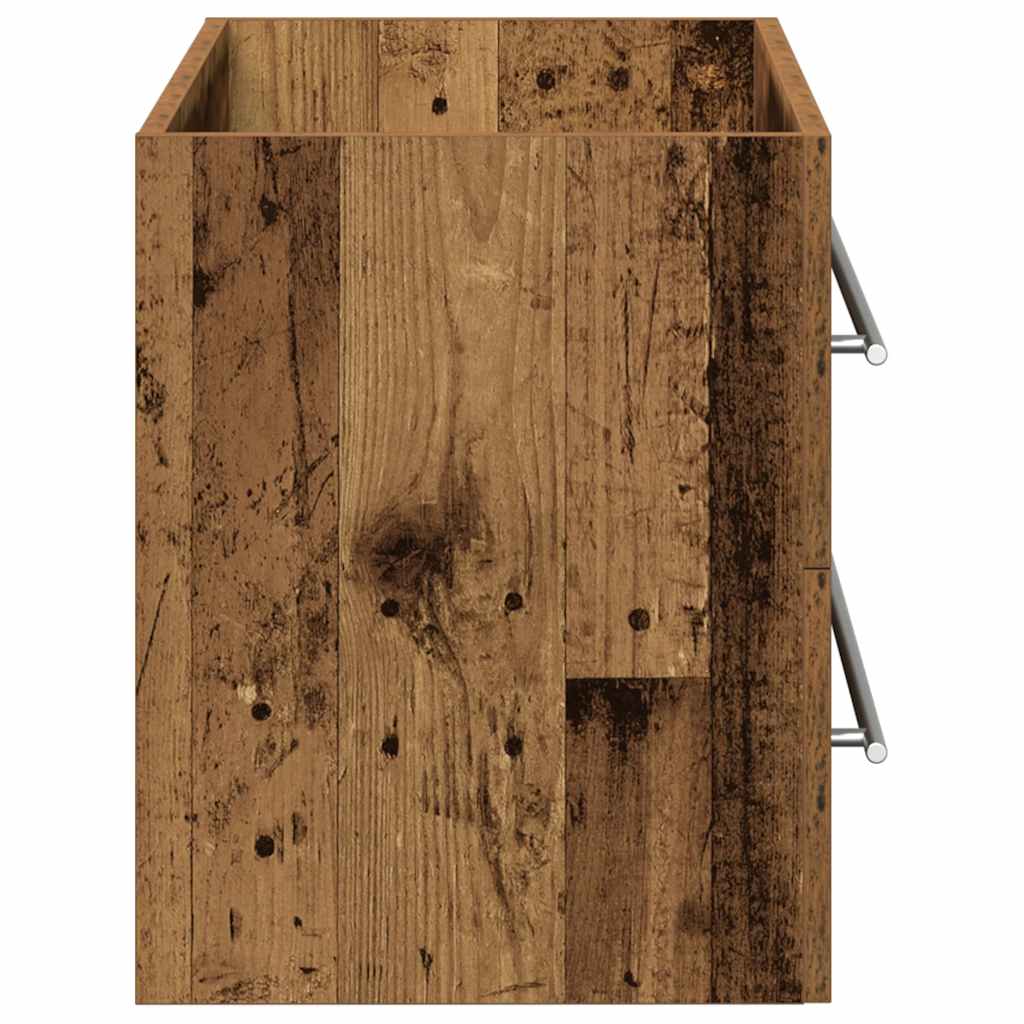 Mobile Lavabo Bagno Legno Antico 80x38,5x48cm Legno Multistrato | homemem39