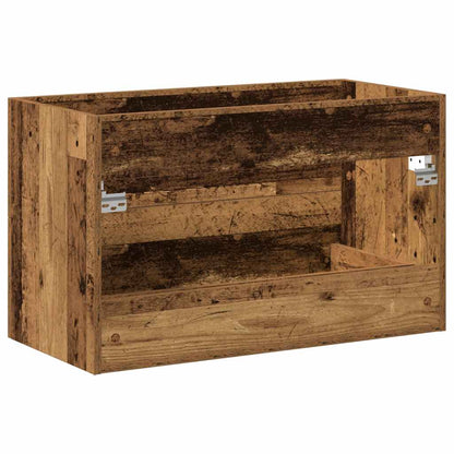 Mobile Lavabo Bagno Legno Antico 80x38,5x48cm Legno Multistrato | homemem39