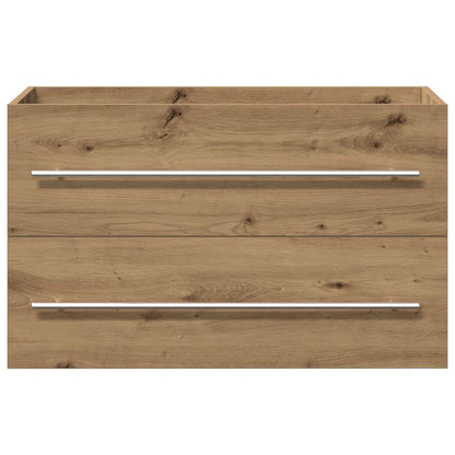 Mobile Lavabo Bagno Artigianale 80x38,5x48 cm Legno Multistrato