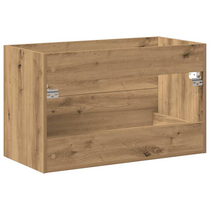 Mobile Lavabo Bagno Artigianale 80x38,5x48 cm Legno Multistrato