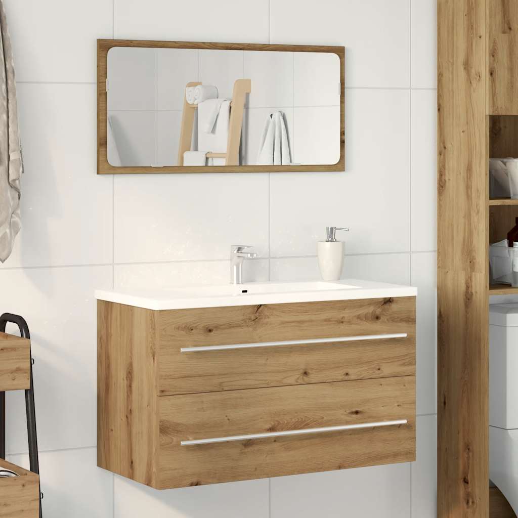Mobile Lavabo Bagno Artigianale 80x38,5x48 cm Legno Multistrato | homemem39