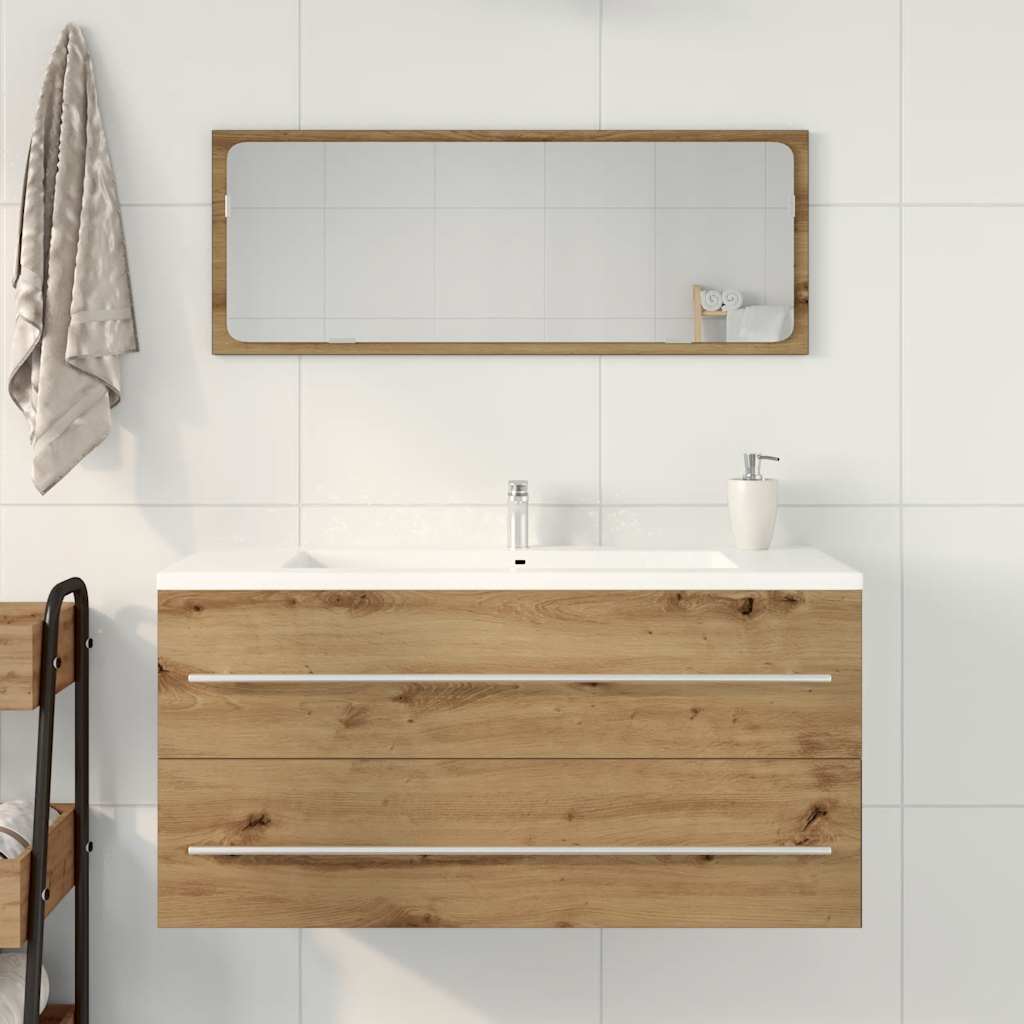 Mobile Lavabo Bagno Artigianale 100x38,5x48cm Legno Multistrato | homemem39