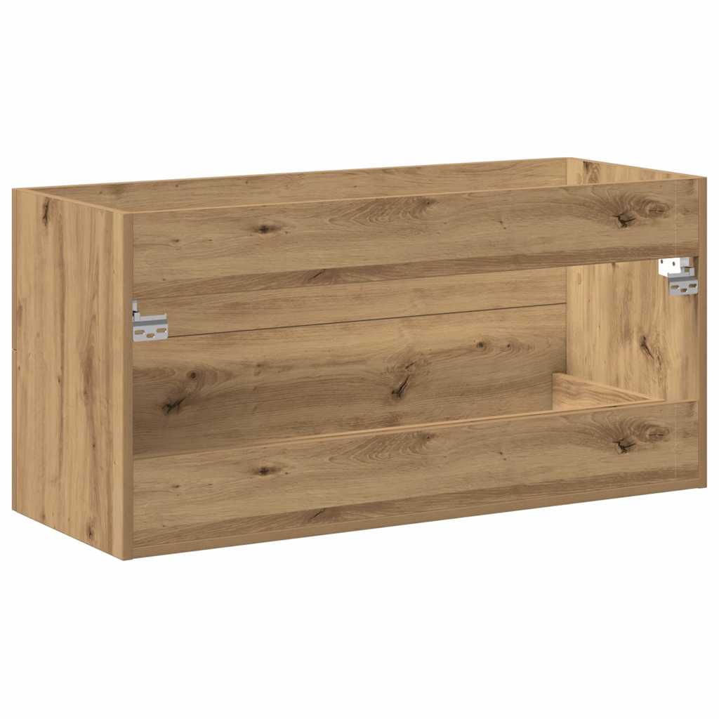 Mobile Lavabo Bagno Artigianale 100x38,5x48cm Legno Multistrato