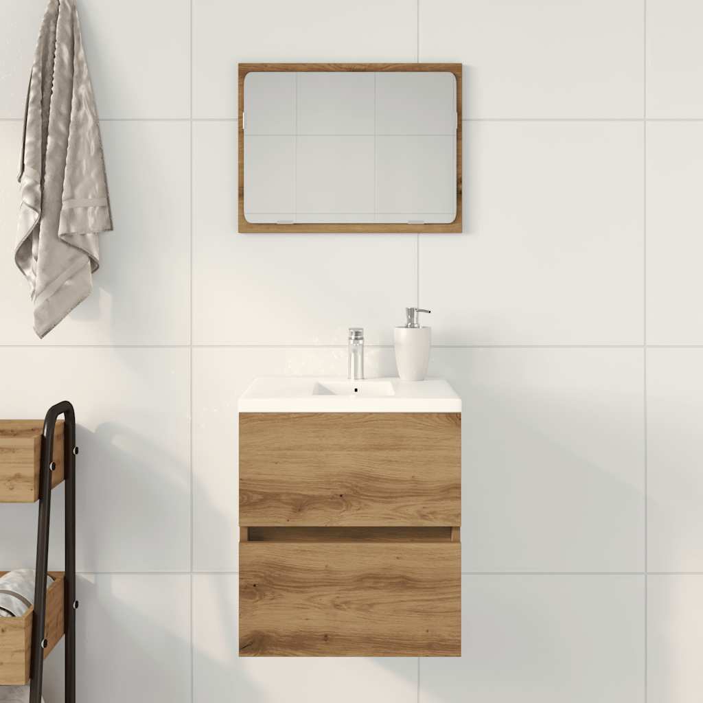 Mobile Lavabo Bagno Artigianale 41x38,5x45 cm in Truciolato