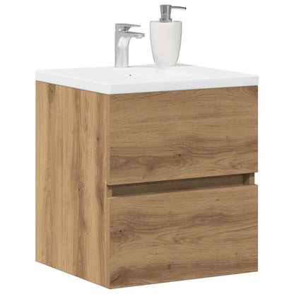 Mobile Lavabo Bagno Artigianale 41x38,5x45 cm in Truciolato