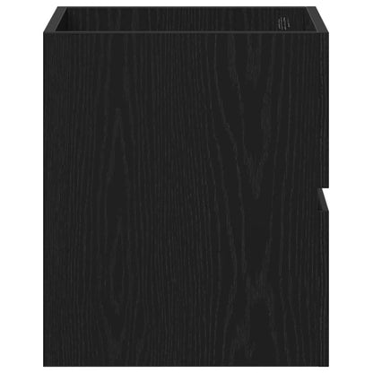 Mobile Lavabo Rovere Nero 41x38,5x45 cm in Legno Multistrato | homemem39