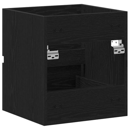 Mobile Lavabo Rovere Nero 41x38,5x45 cm in Legno Multistrato
