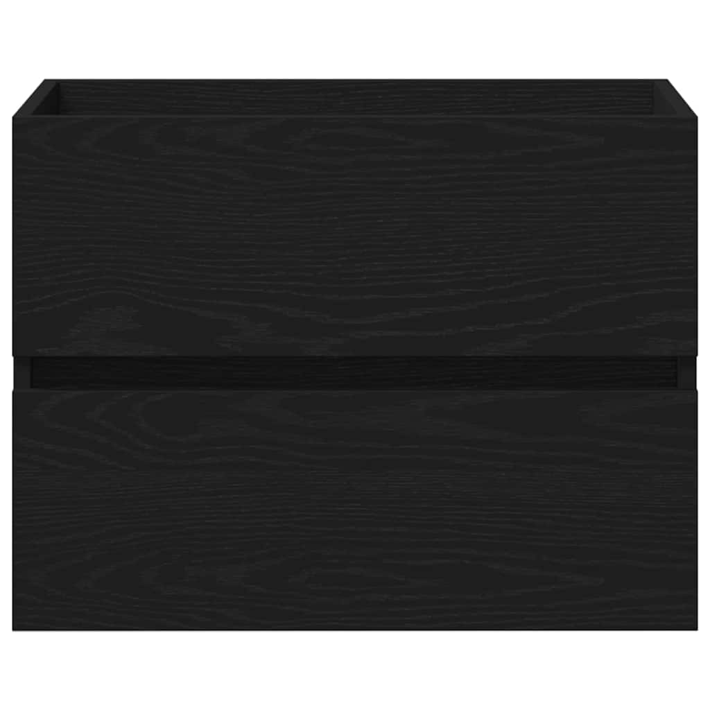 Mobile Lavabo Rovere Nero 60x38,5x45 cm in Legno Multistrato | homemem39