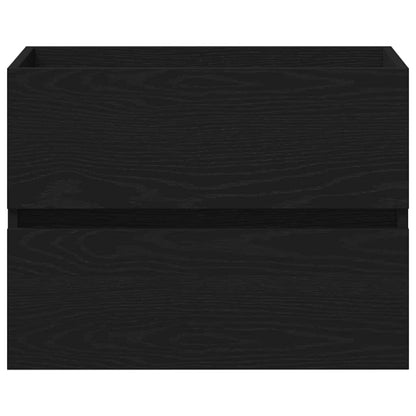 Mobile Lavabo Rovere Nero 60x38,5x45 cm in Legno Multistrato | homemem39