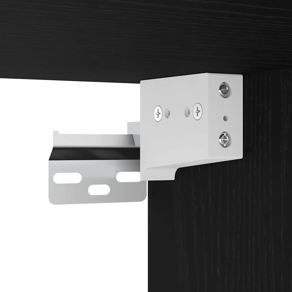 Mobile Lavabo Rovere Nero 90x38,5x45 cm in Legno Multistrato | homemem39