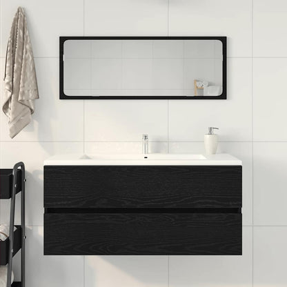Mobile Lavabo Rovere Nero 100x38,5x45 cm Legno Multistrato | homemem39