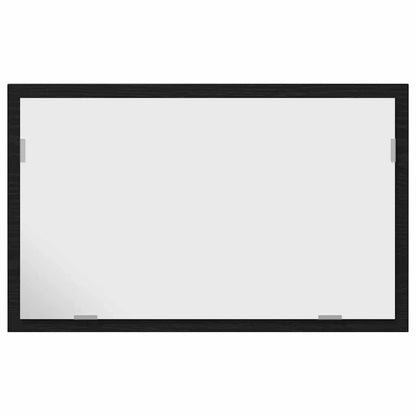 Specchio da Bagno con Luci LED Rovere Nero 60x8,5x37 cm | homemem39