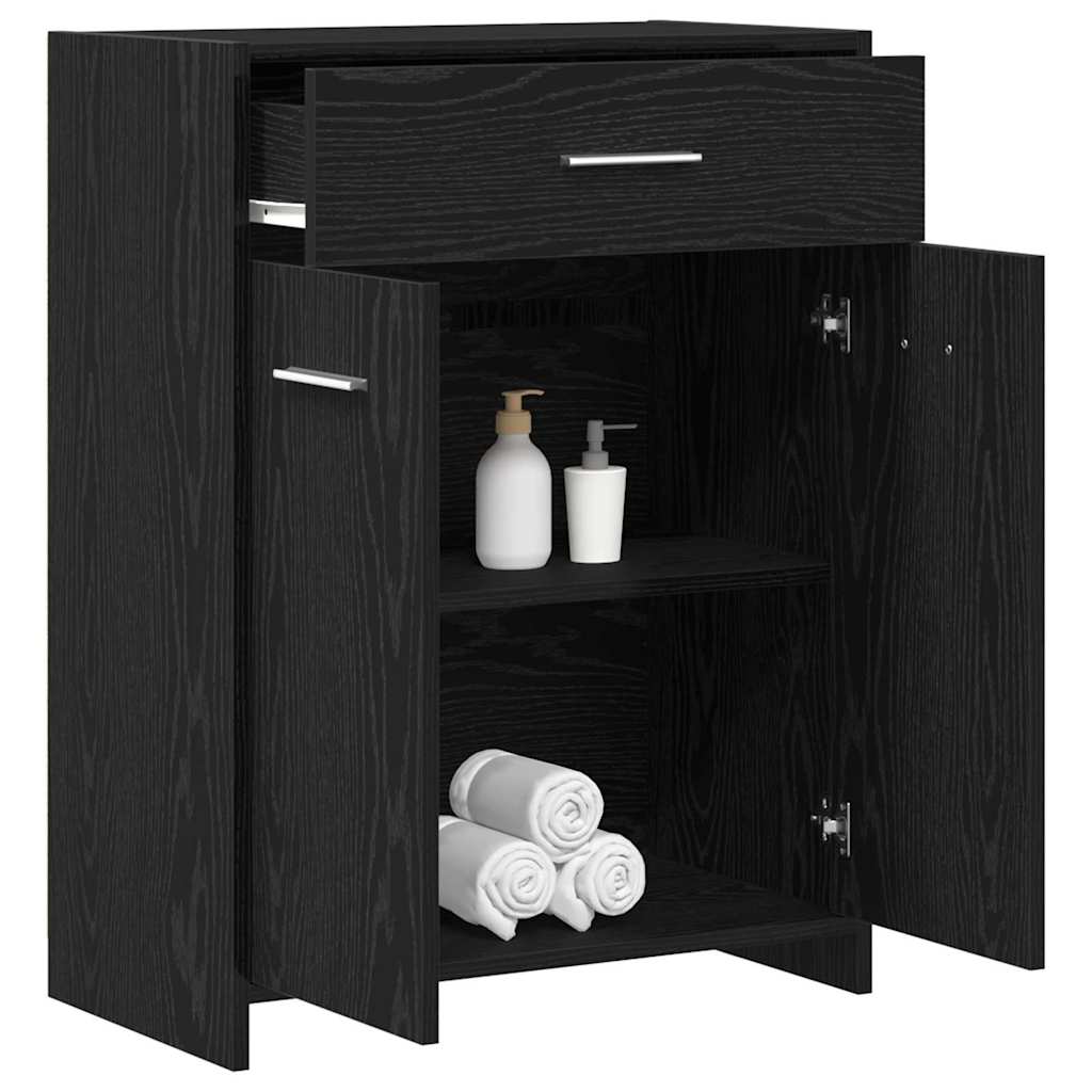 Mobile da Bagno Rovere Nero 60 x 33 x 80 cm | homemem39