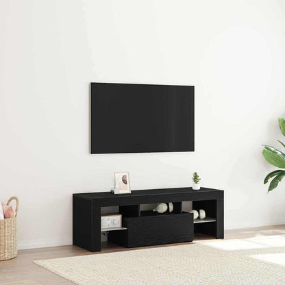 Mobile TV Rovere Nero 120 x 35 x 40 cm Legno multistrato