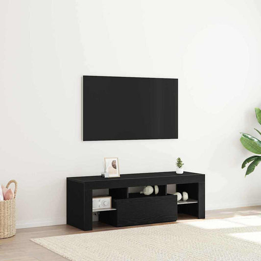 Mobile TV Rovere Nero 120 x 35 x 40 cm Legno multistrato