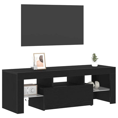 Mobile TV Rovere Nero 120 x 35 x 40 cm Legno multistrato