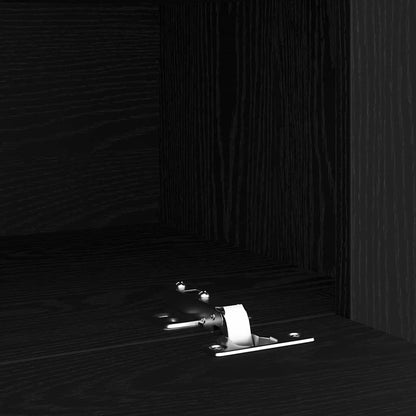 Mobile TV Rovere Nero 120 x 35 x 40 cm Legno multistrato